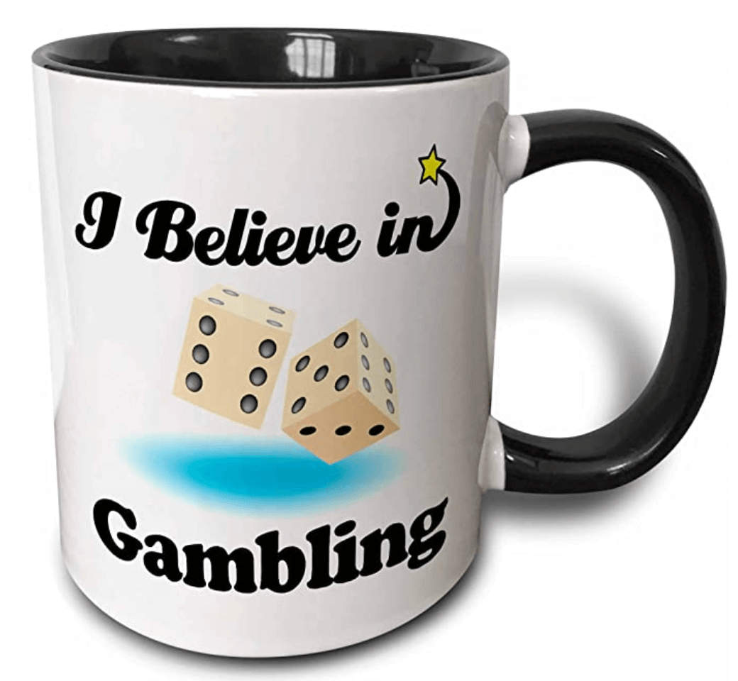 I Believe In Gambling Two-Tone Mug