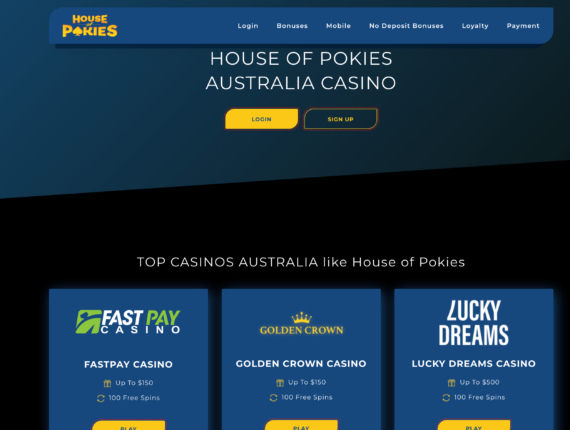 House of Pokies – One of the Best Casinos in Australia