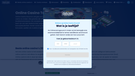 OnlineCasinoGround.nl Launches Age-Gate to Protect Vulnerable Players